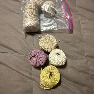 Berroco Linsey cotton linen yarn 1.75oz assorted tan purple